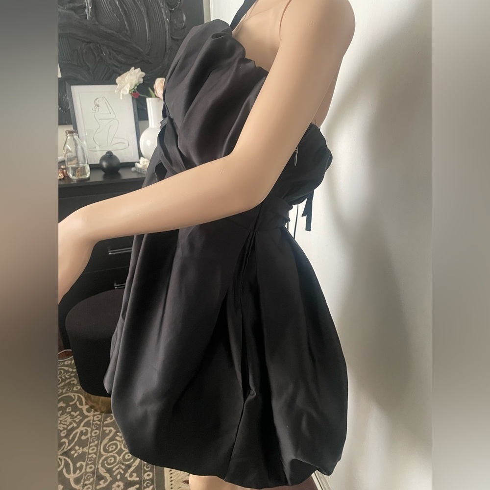Zara Terez Black Satin Prom Dress - Picture 6 of 10